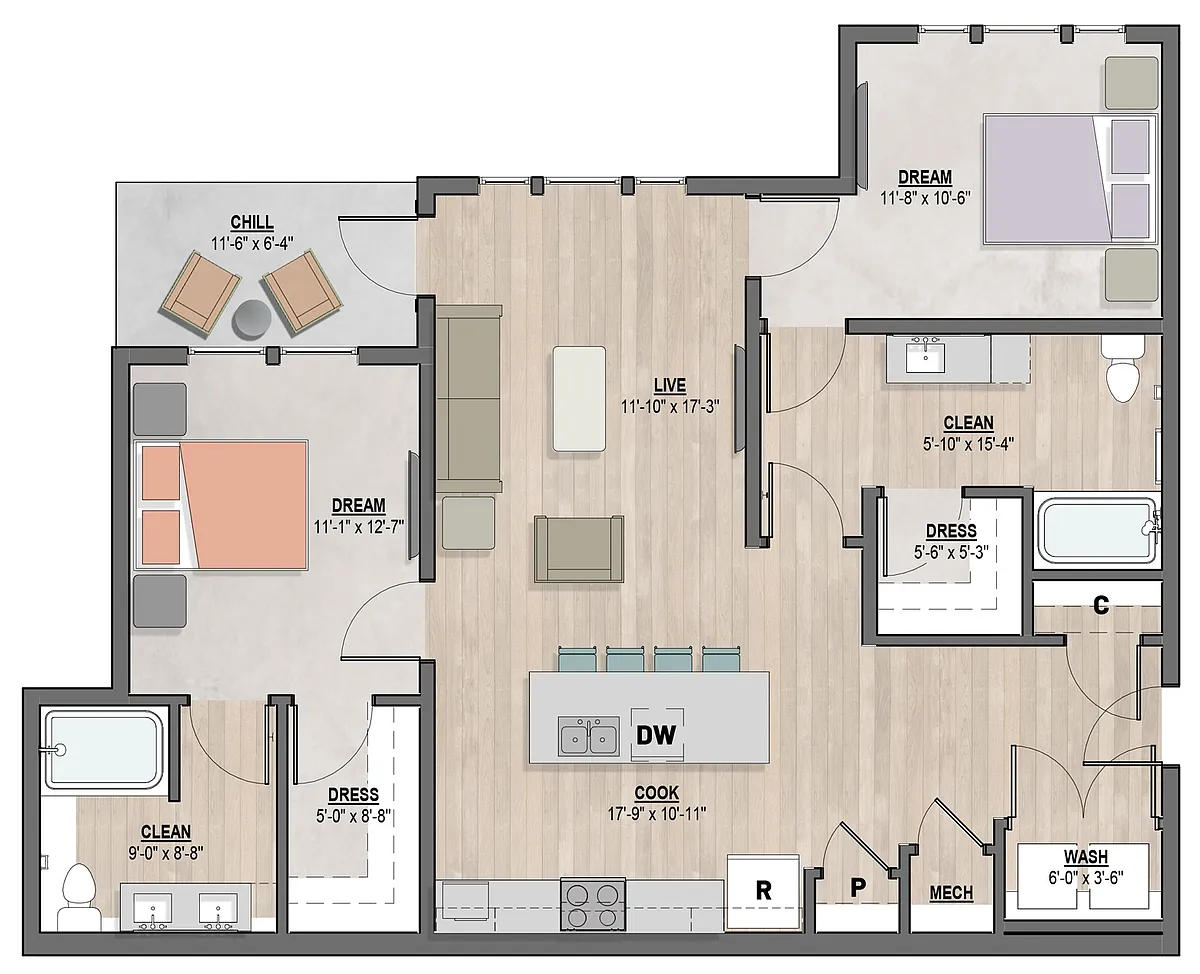 Floor plan Bellevue II