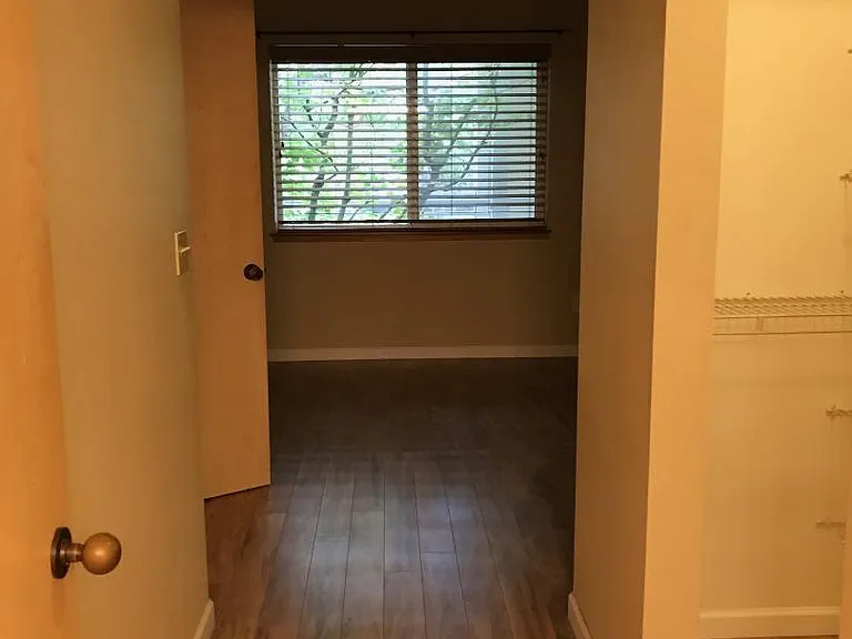 From Bathroom, Looking into Bedroom. Walk-in Closet to the right.