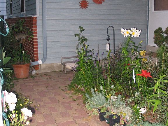 brick walkway to front door