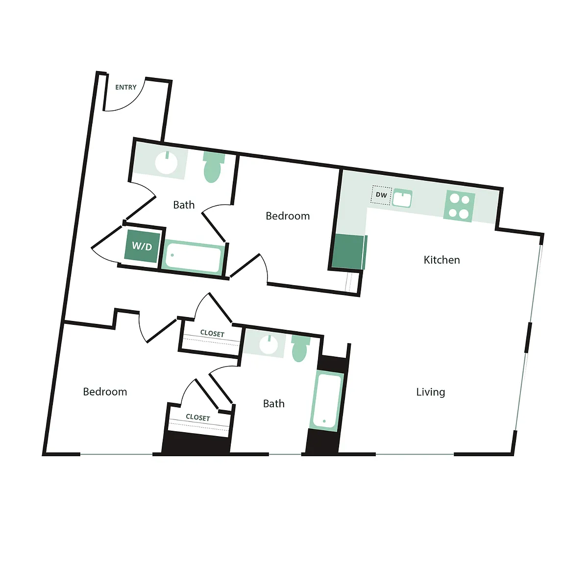 Floor plan 2X2 - D4