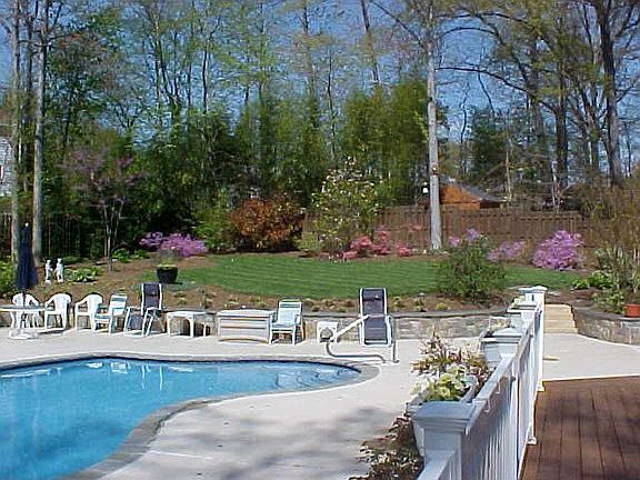 Pool & Backyard from Deck