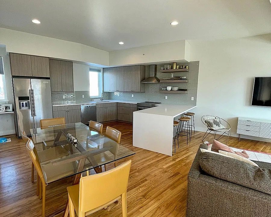Kitchen, Dining, Living