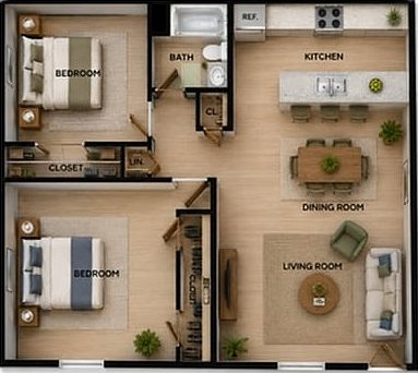 Juniper 2 bedroom
