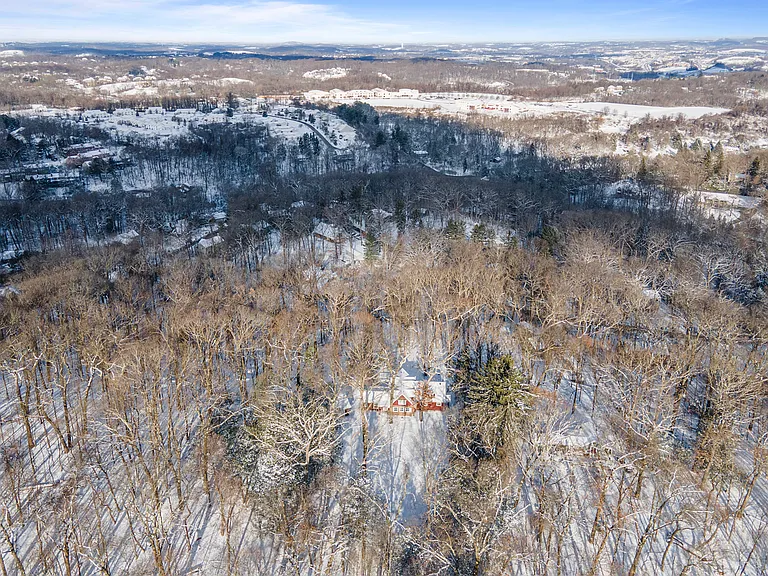 Drone shot of house