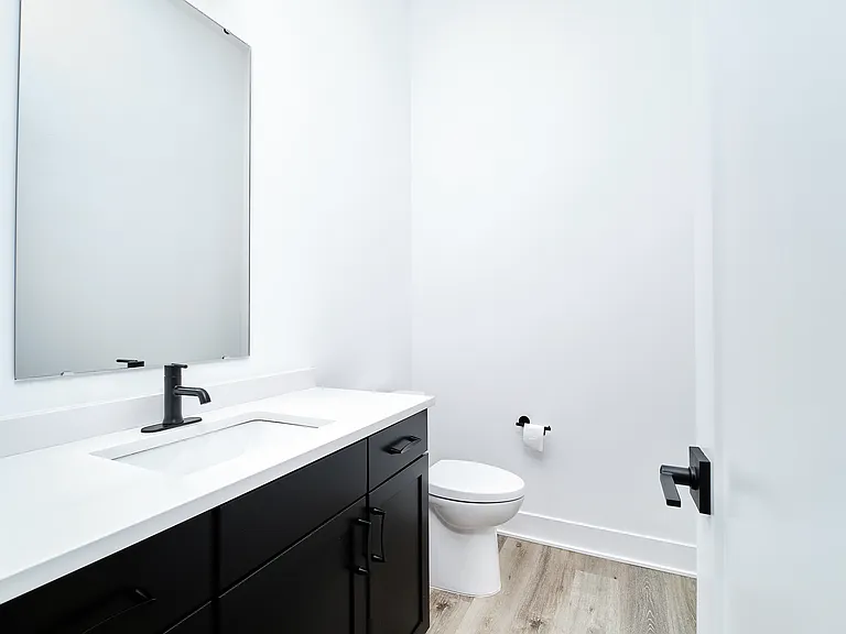 Half bath in lowest level