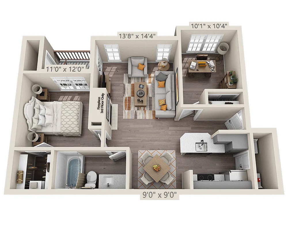 Floor plan Plan B1