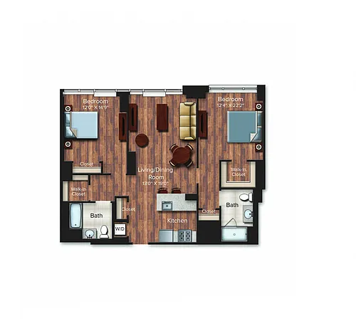 Floor plan 2D-1130