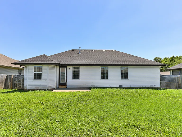 view of the back of the home