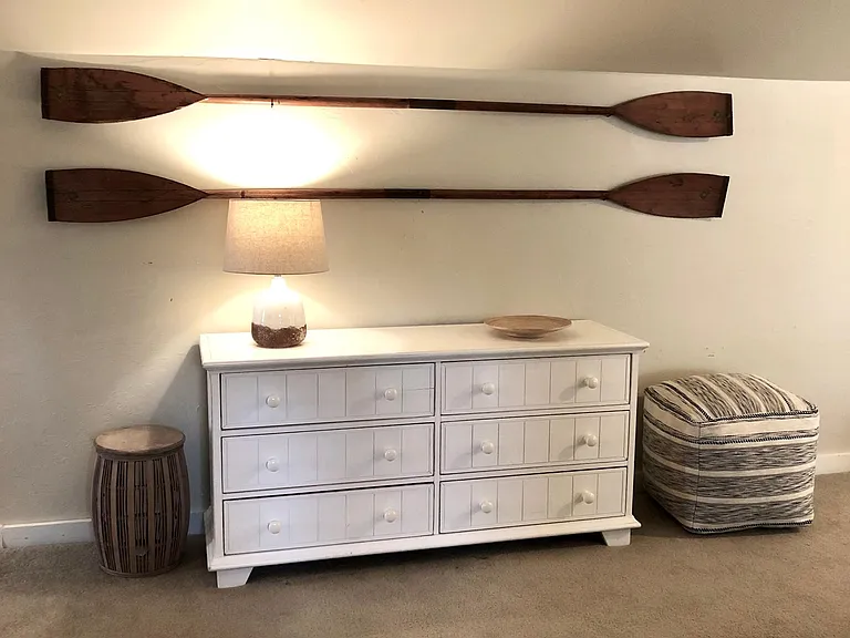 Bedroom suite with large dresser.