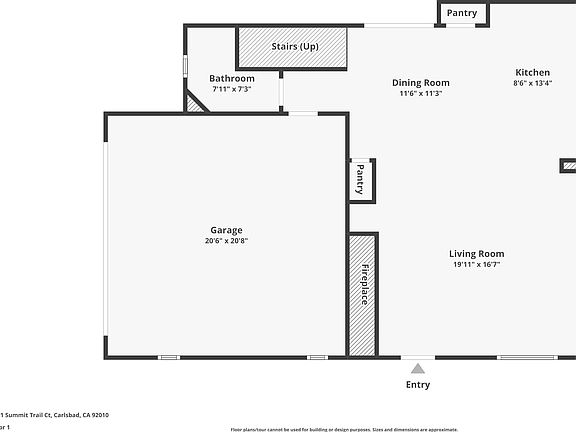 Floor plan of the first floor