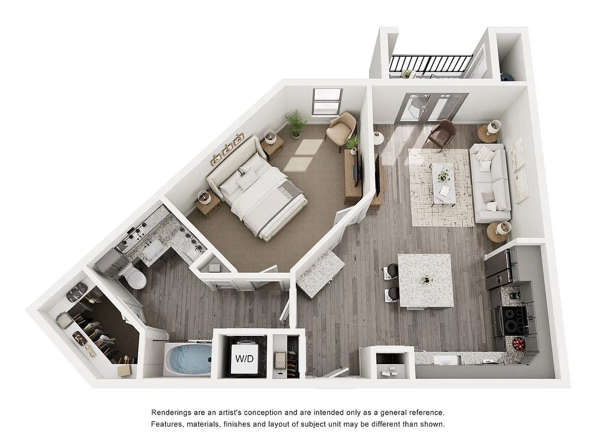 Floor plan 1B 1B