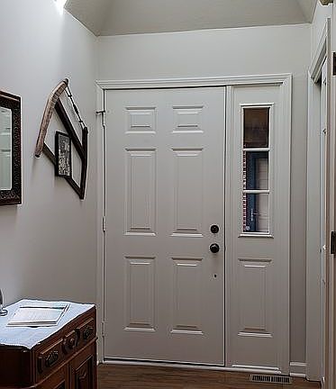 Front door.