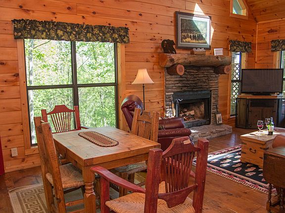 Dining Area w/ Fireplace