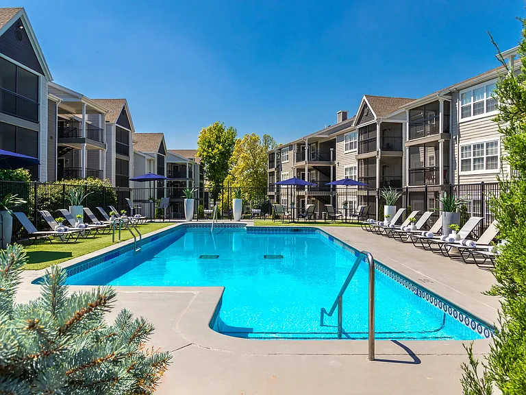 Sneak a peek at our own hidden treasure in Papillion a shimmering swimming oasis in your own backyard.