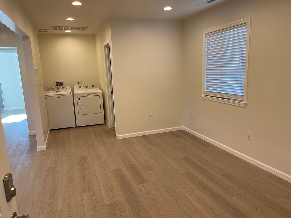 open living/dining area