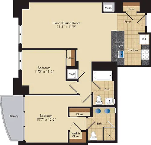 Floor plan Filmore
