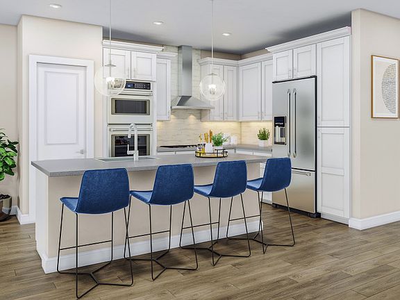 Open Floor Plan Centered Around the Kitchen