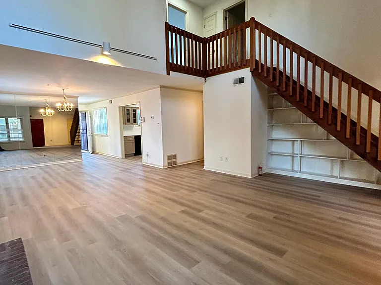 Open Living dining / connected to kitchen & bath