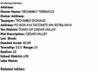 Cedar Valley Rd, Floodwood, MN 55736