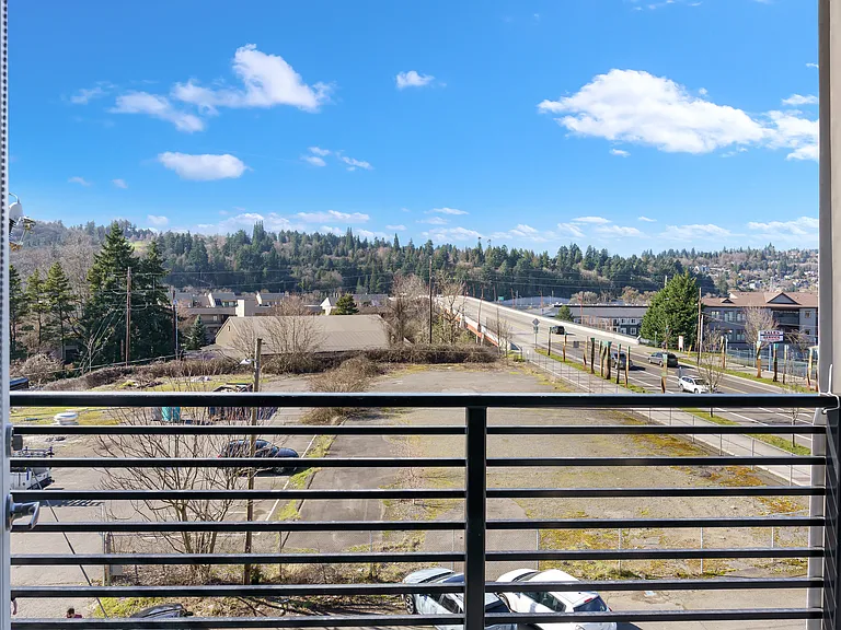 View to the West, Sellwood Bridge and River
