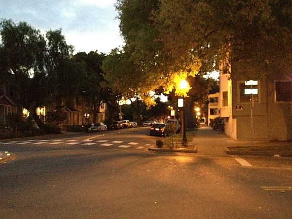 Just across the street