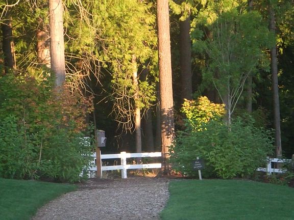 Community surrounded by trails
