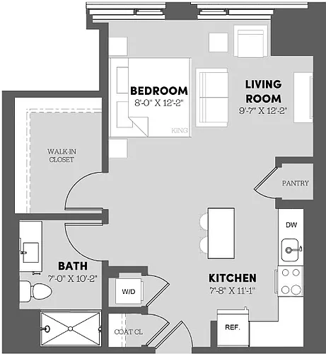 Floor plan Studio-ST5