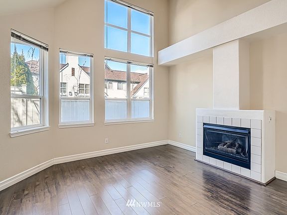 Home has the great room concept. Gas fireplace for those chilly evenings. Gas is included in the HOA payment