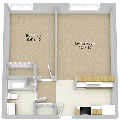 Floor plan One Bedroom