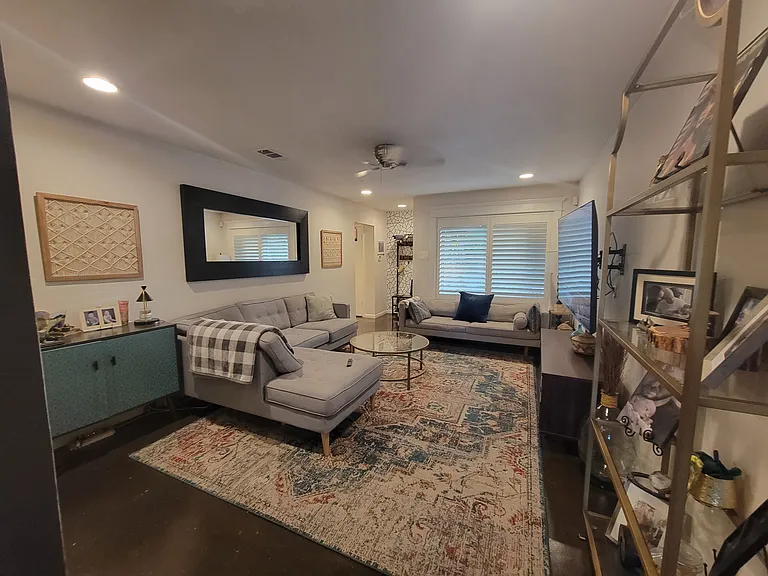 Living room, looking to front door