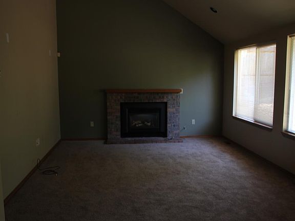 family room with gas fireplace