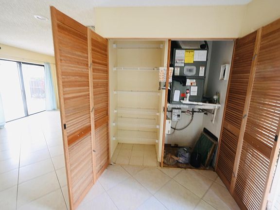 AC unit and closet