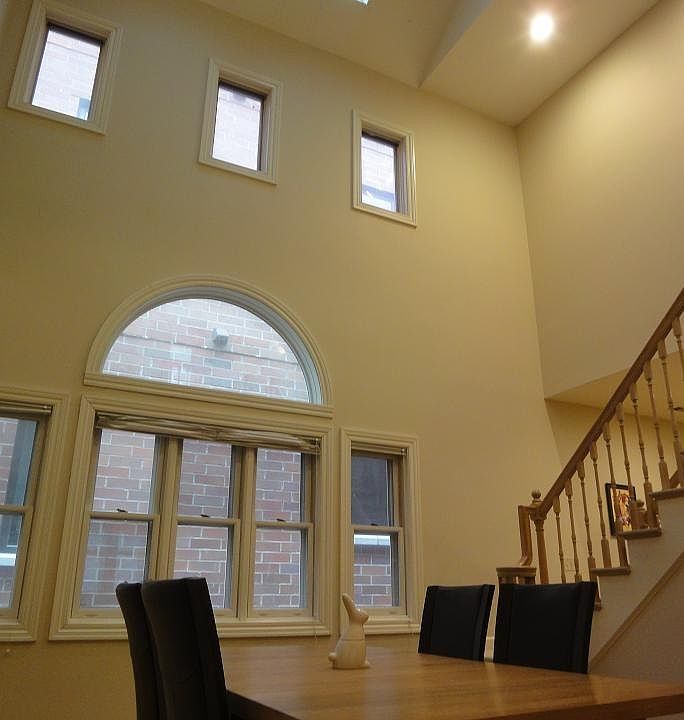 Two-story dining room
