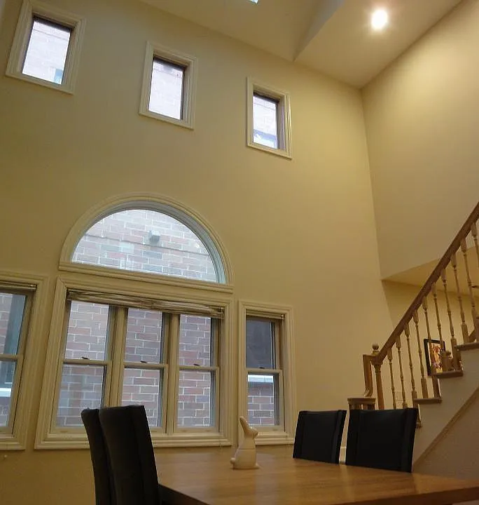 Two-story dining room