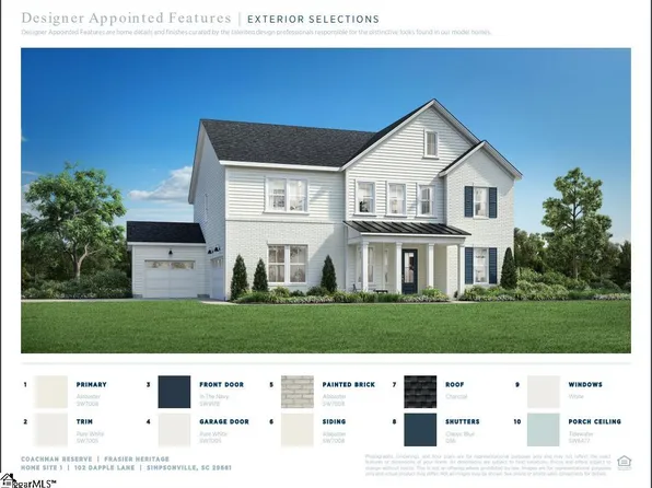 102 Dapple Ln Homesite 1, Simpsonville, SC 29681