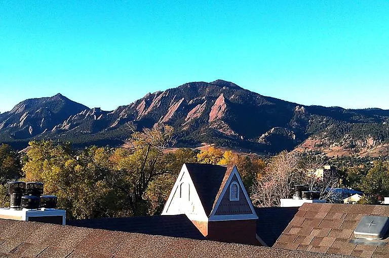 Amazing mountain views when popping your head out the opening skylight in the loft.