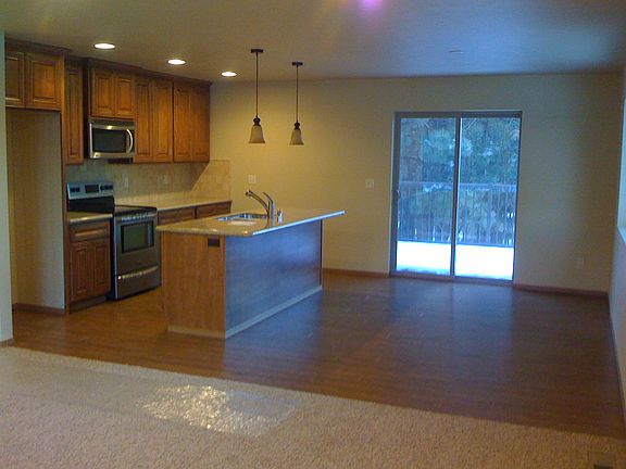 living from into kitchen