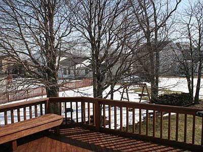Large lot with private deck