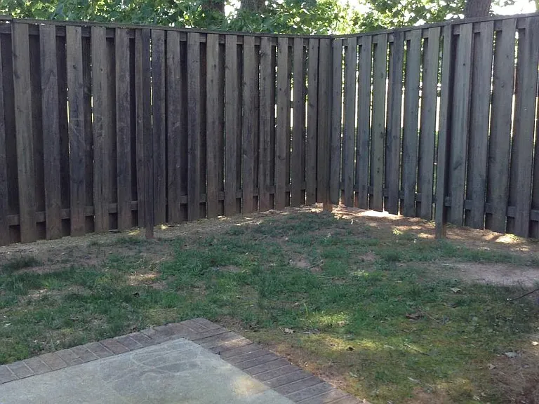 Private fenced patio