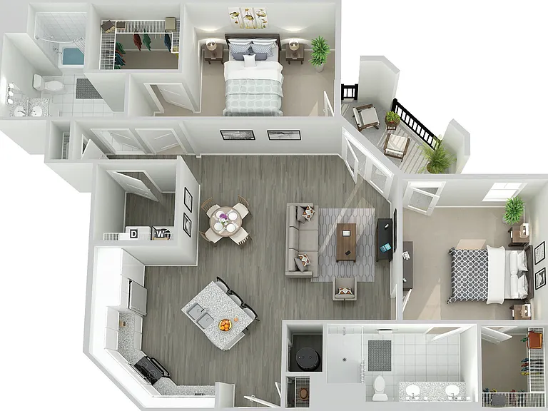 B2F floor plan The Peak at Nichols Plaza