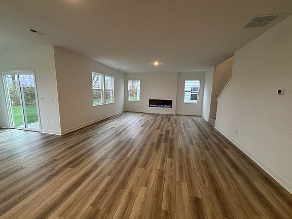 Open Living Area with Fireplace