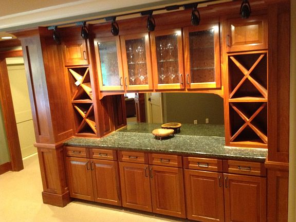 Game Room built in cabinets