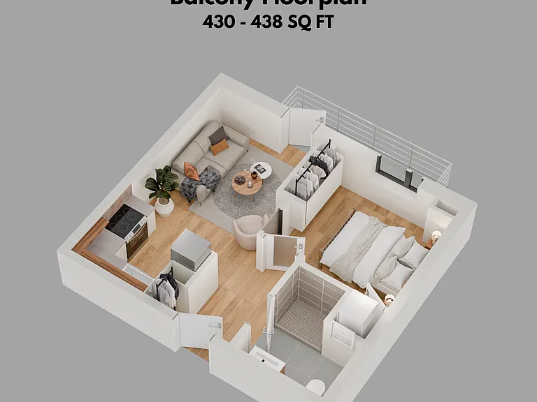 1-Bedroom + Balcony 1-Bedroom + Balcony