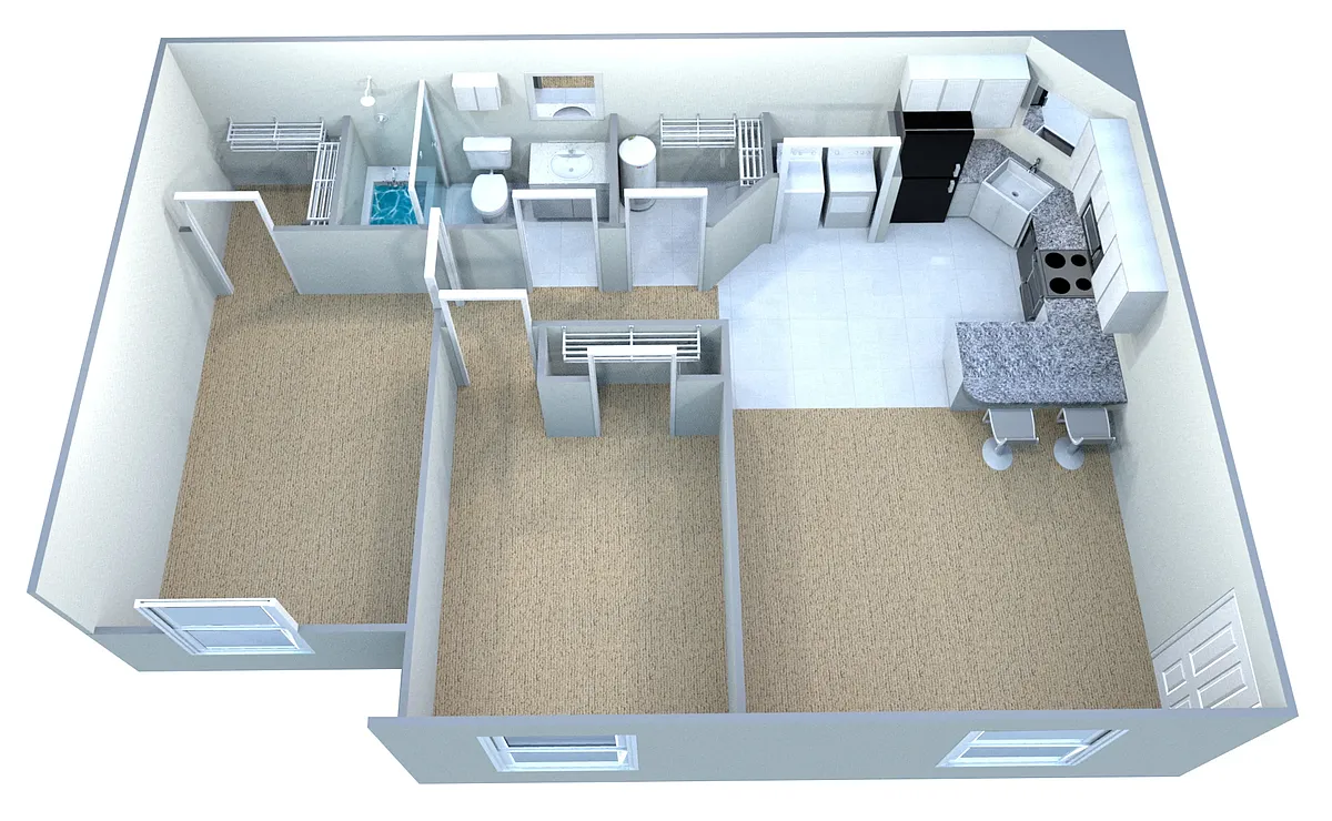 Floor plan Classic Deluxe - 2BR
