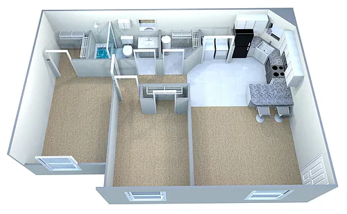 Floor plan Classic Deluxe - 2BR