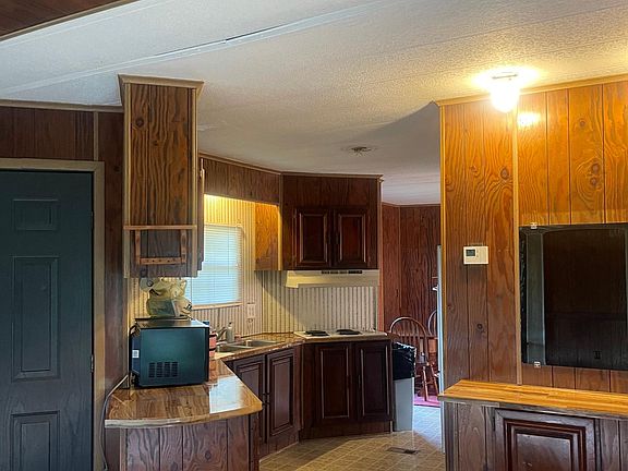 Going from living room into kitchen