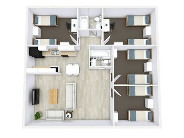 Floor plan 4X2