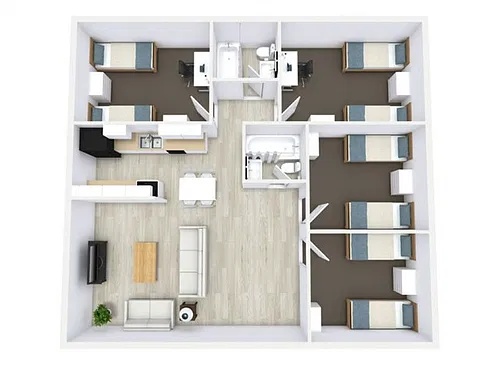 Floor plan 4X2