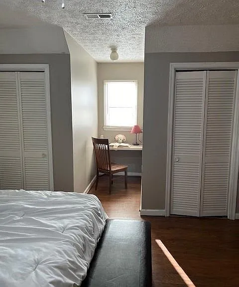 View of 2 closets