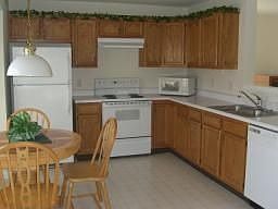 Kitchen with Oak Cabinets